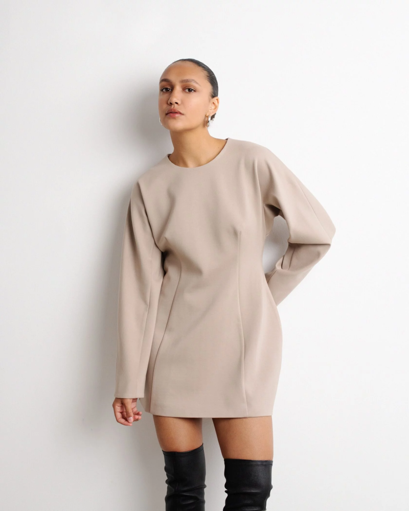 Платье мини джерси