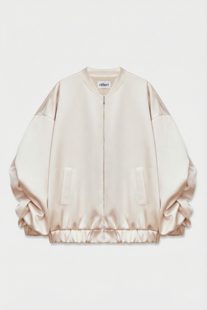 Бомбер из сатина