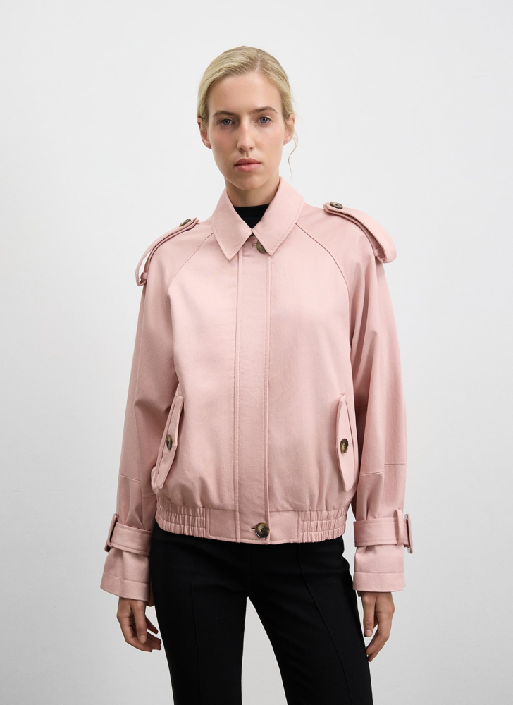 Бомбер из лиоцелла с хлопком