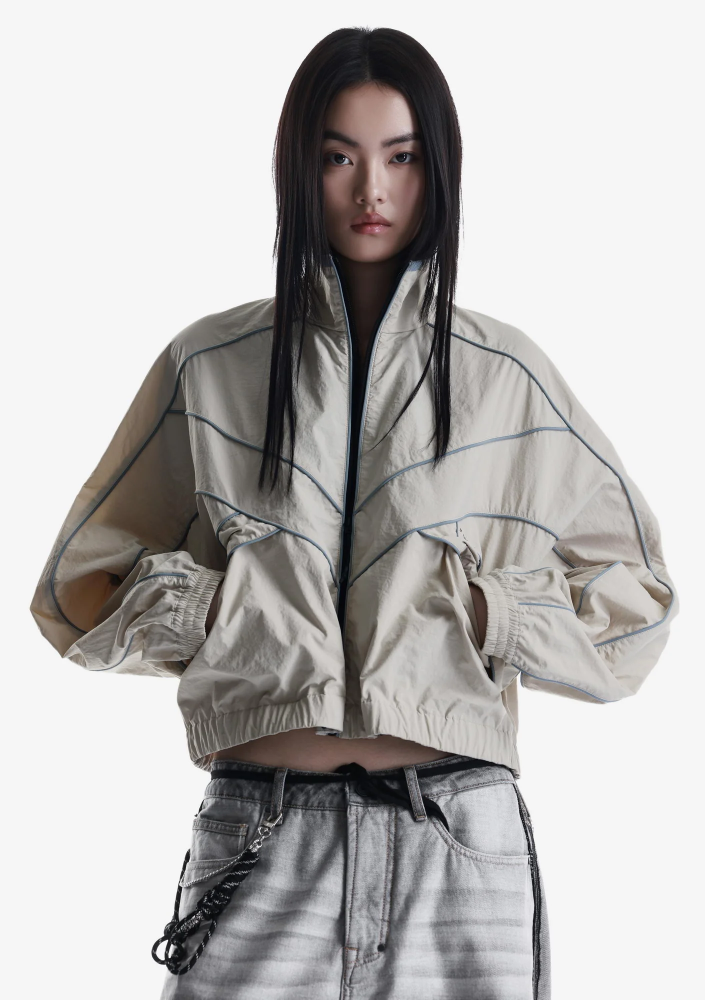 Укороченная трековая куртка