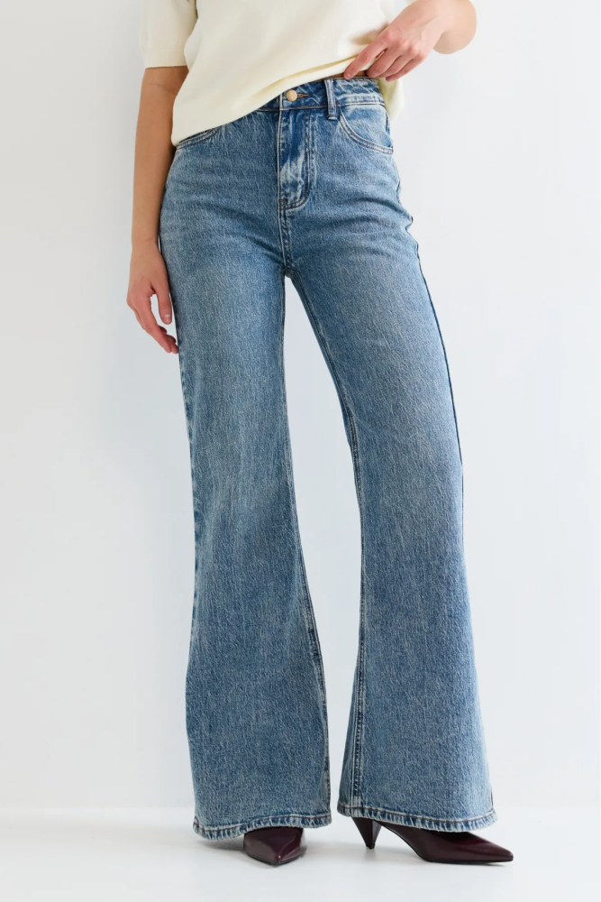 Джинсы-клёш варенка