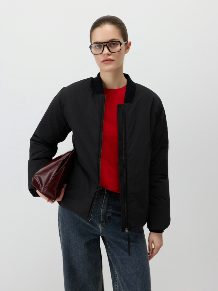 Утепленная куртка-бомбер