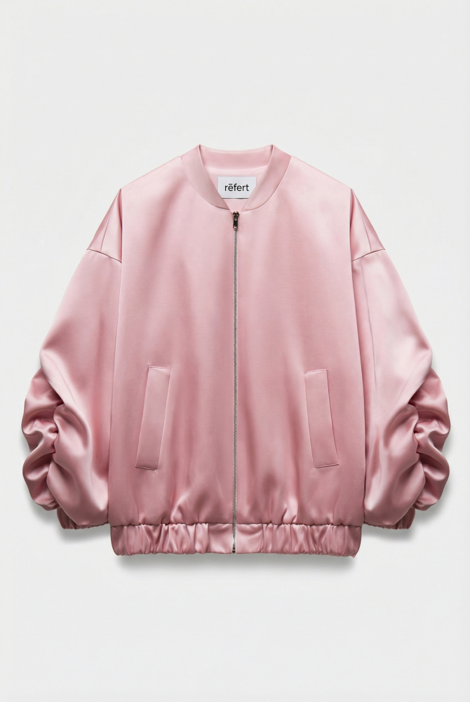 Бомбер из сатина