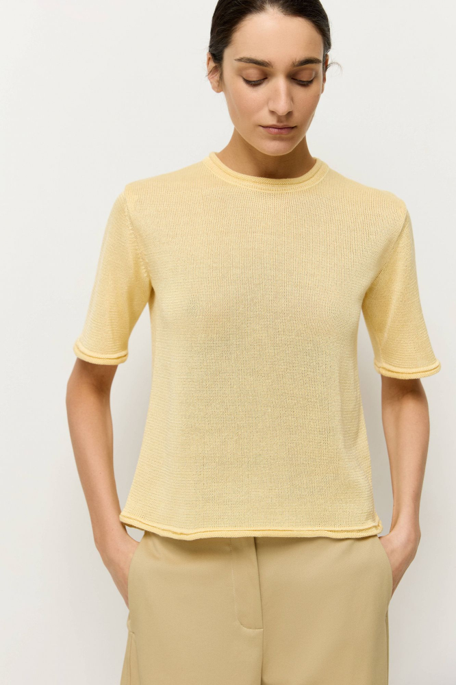 Джемпер-футболка из вискозы с хлопком