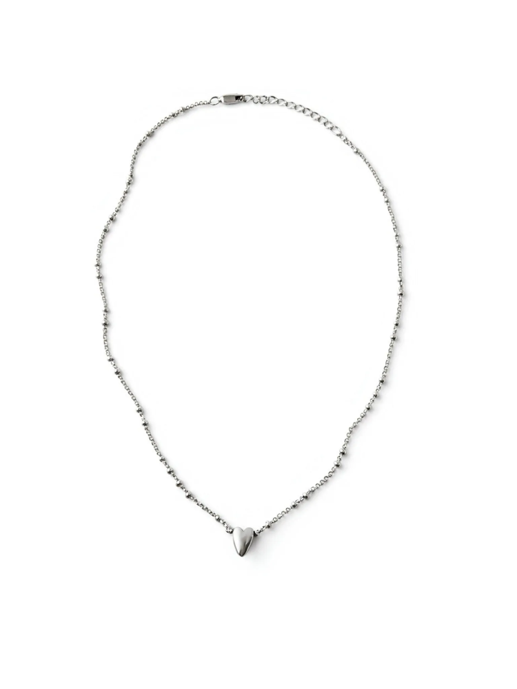 Серебряное колье на цепочке «Валентина полюбила»