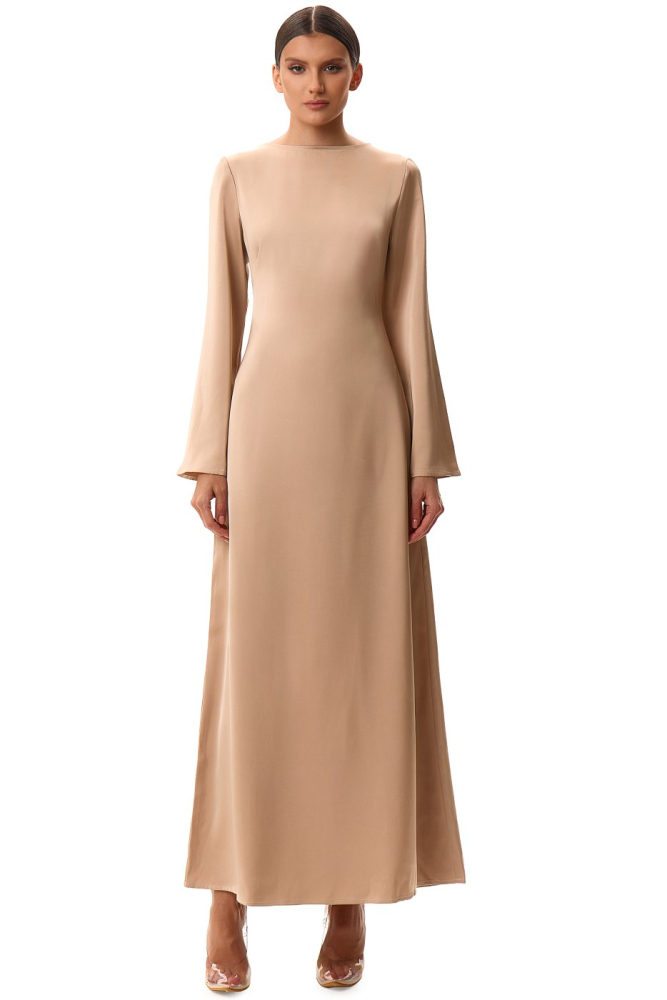 Платье приталенное макси