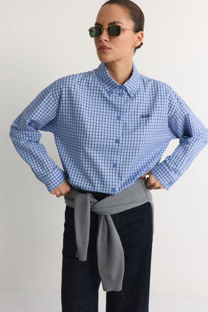 Рубашка прямого силуэта