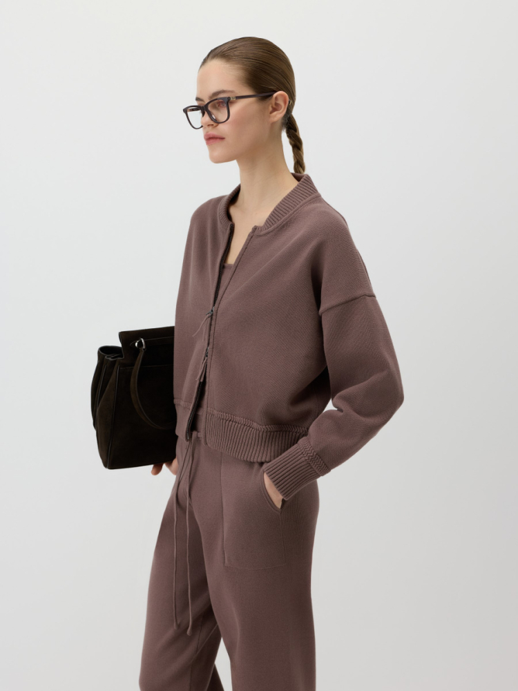 Кардиган-бомбер