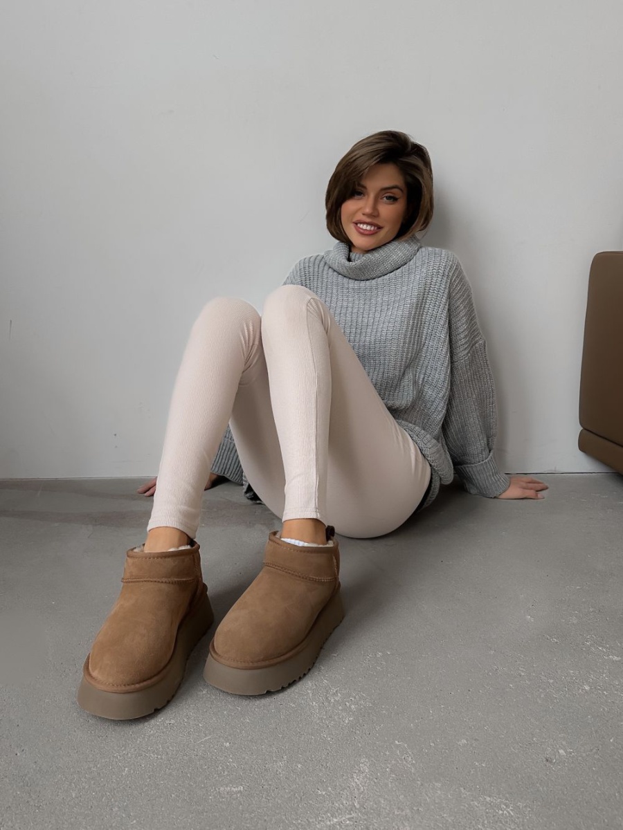 Угги из натуральной замши SBALO, цвет: рыжий SUG4-3 купить онлайн Угги из натуральной замши SBALO, цвет: рыжий SUG4-3 купить онлайн