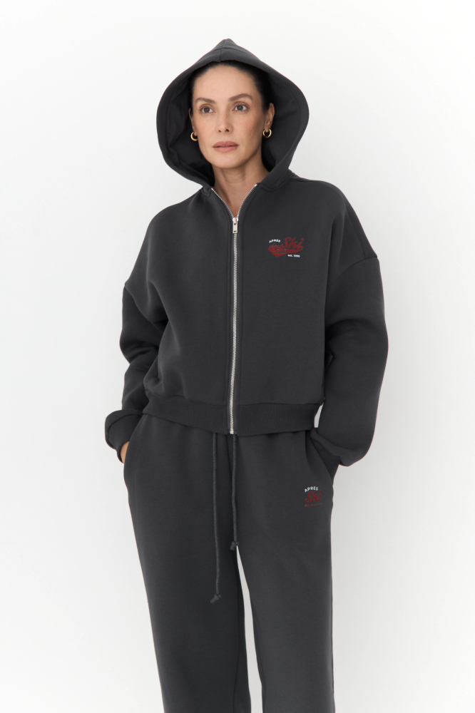 Толстовка на молнии с капюшоном