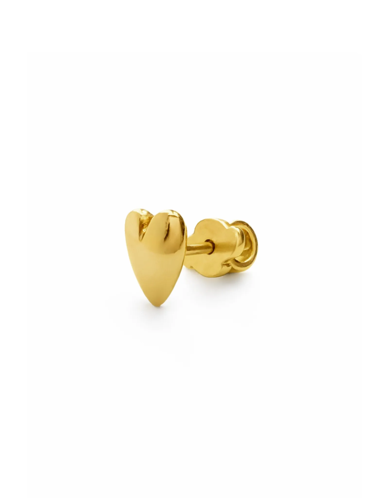 Серебряная моносерьга-сердце «Валентина полюбила»