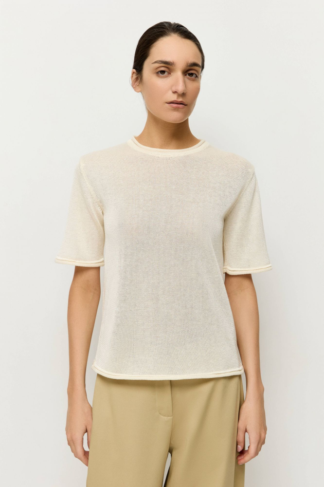 Джемпер-футболка из вискозы с хлопком