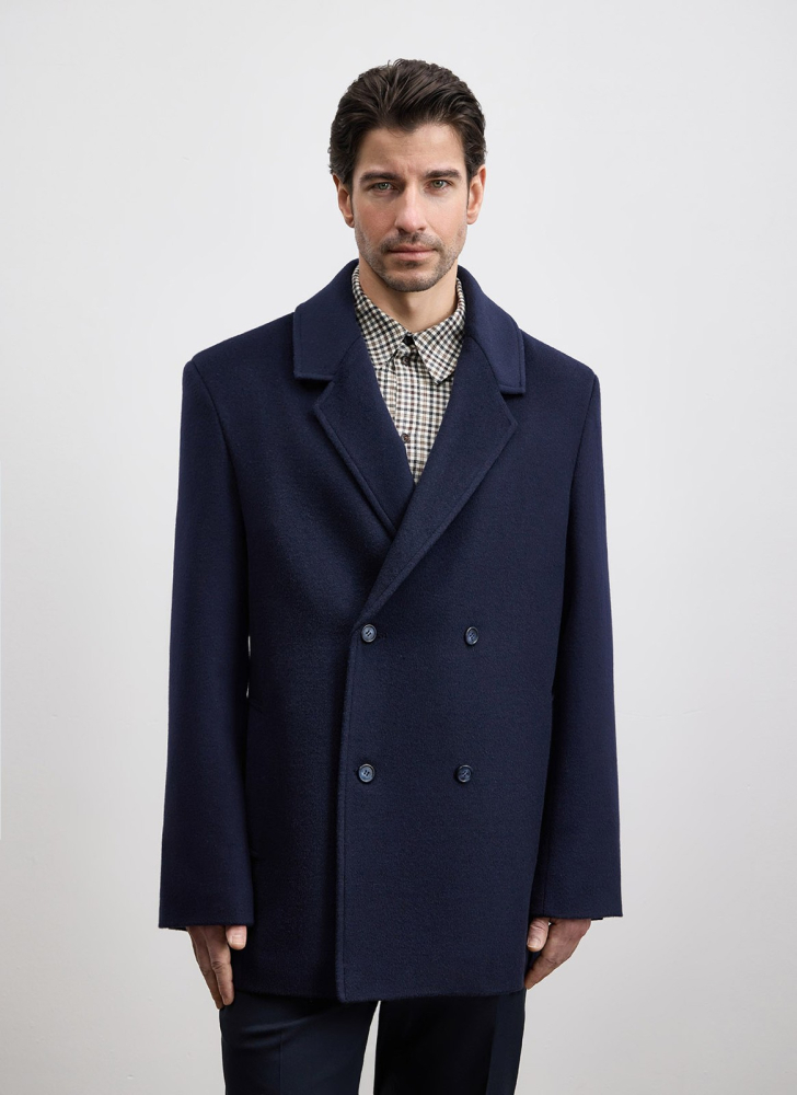 Полупальто-бушлат из шерсти