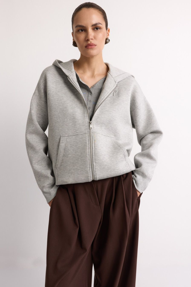 Худи из неопрена на молнии