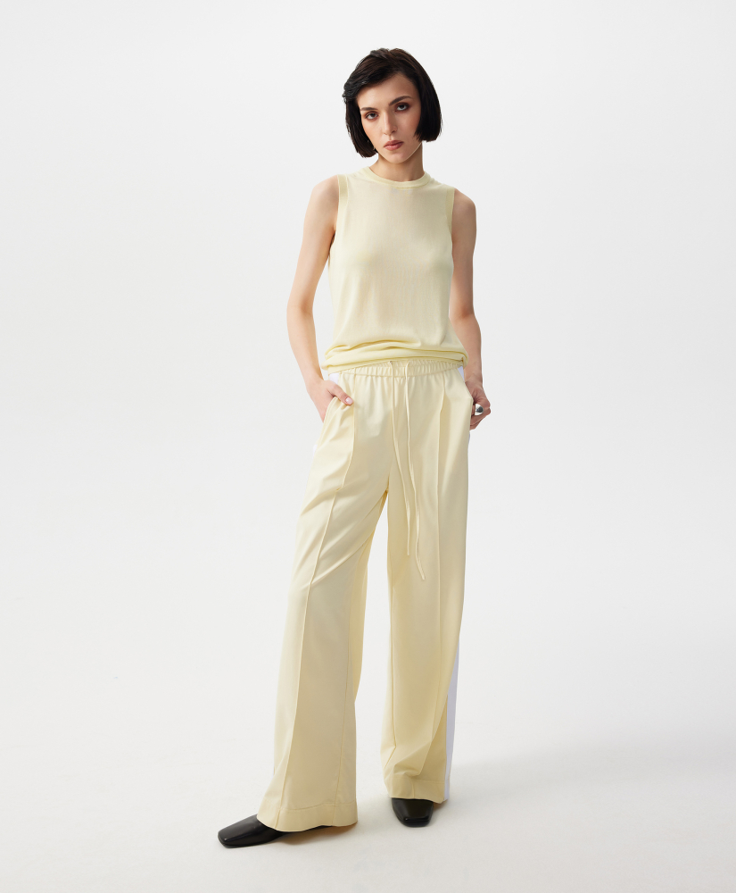 Брюки трикотажные средней посадки