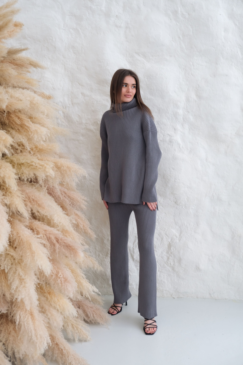 Джемпер удлиненный MINI, цвет: серый, НФ-00000135 купить онлайн Джемпер удлиненный MINI, цвет: серый, НФ-00000135 купить онлайн