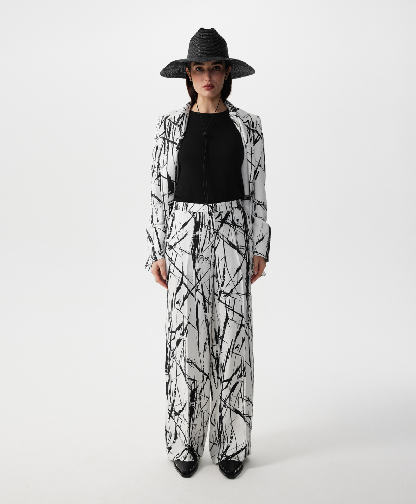 Брюки-палаццо средней посадки