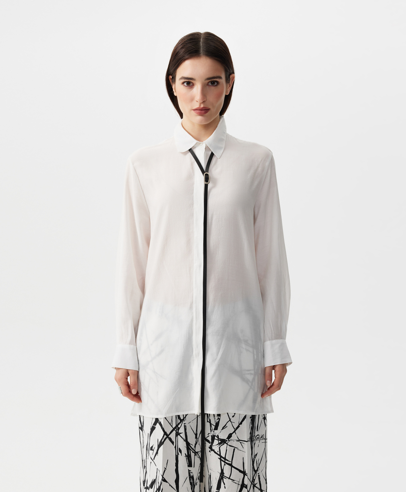 Блузка прямой свободной формы