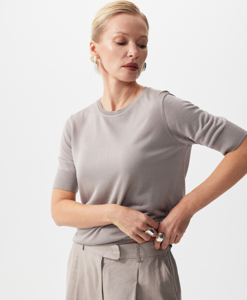 Джемпер с коротким рукавом