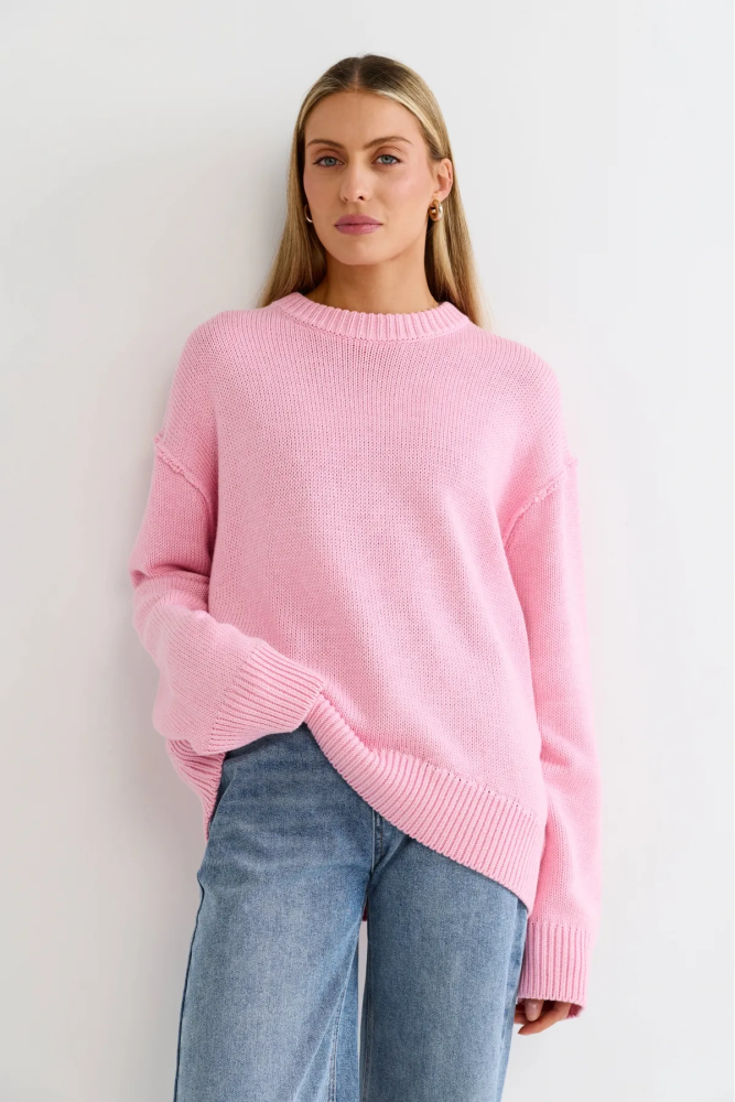 Джемпер с наружными швами Барби