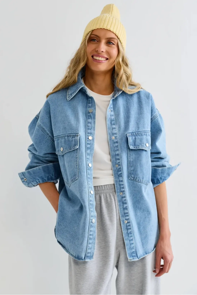 Рубашка джинсовая