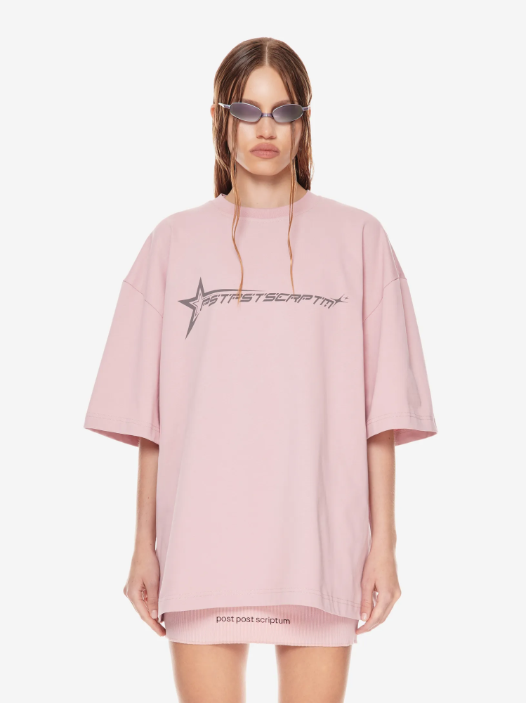 Футболка оверсайз с принтом