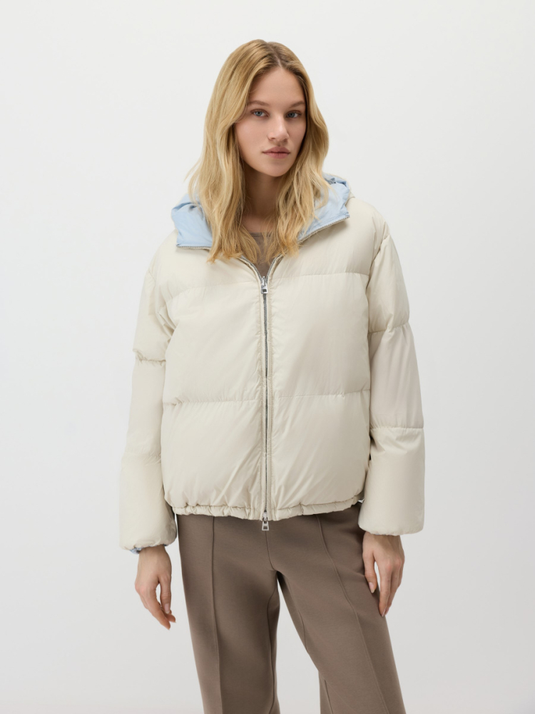 Пуховая куртка двусторонняя