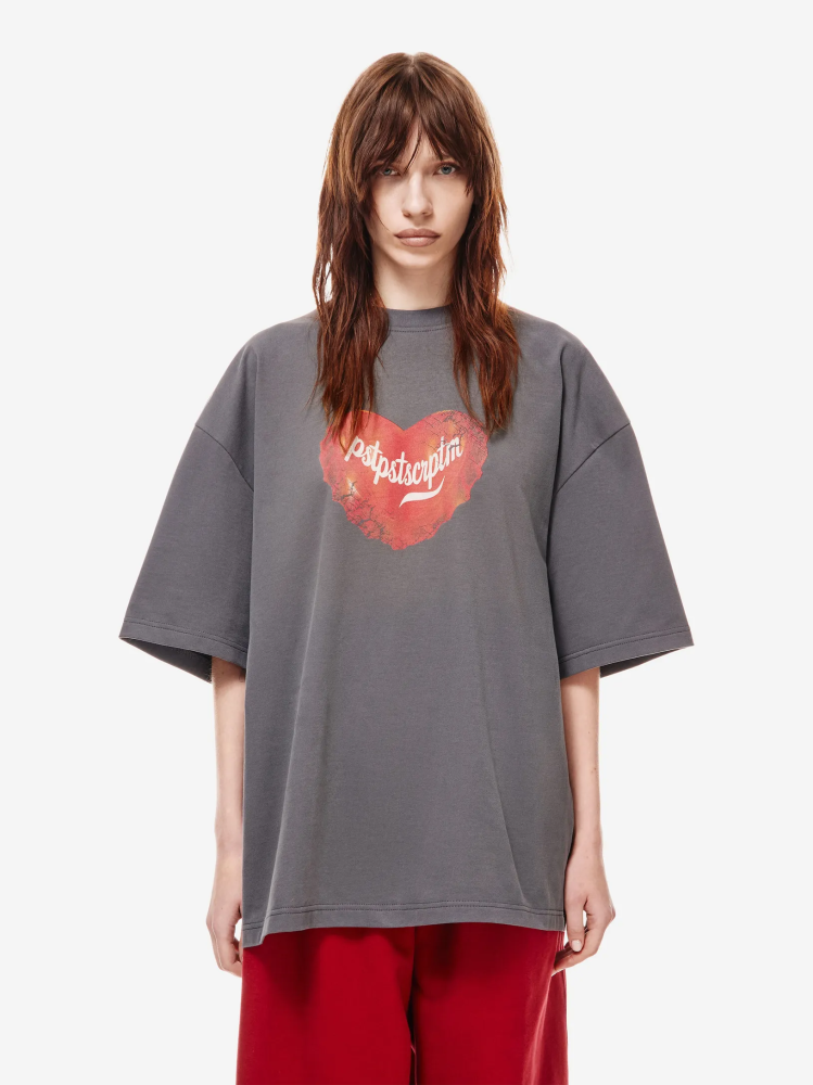 Футболка оверсайз с принтом