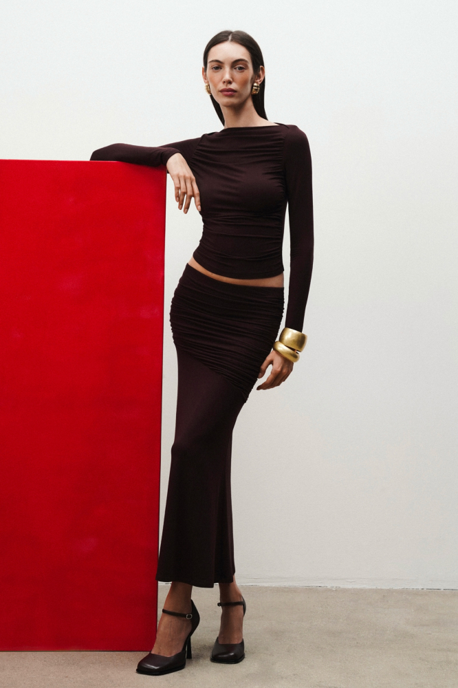 Юбка-годе из вискозы