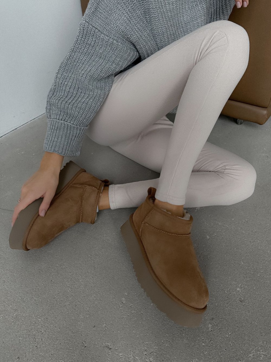 Угги из натуральной замши SBALO, цвет: рыжий SUG4-3 купить онлайн Угги из натуральной замши SBALO, цвет: рыжий SUG4-3 купить онлайн