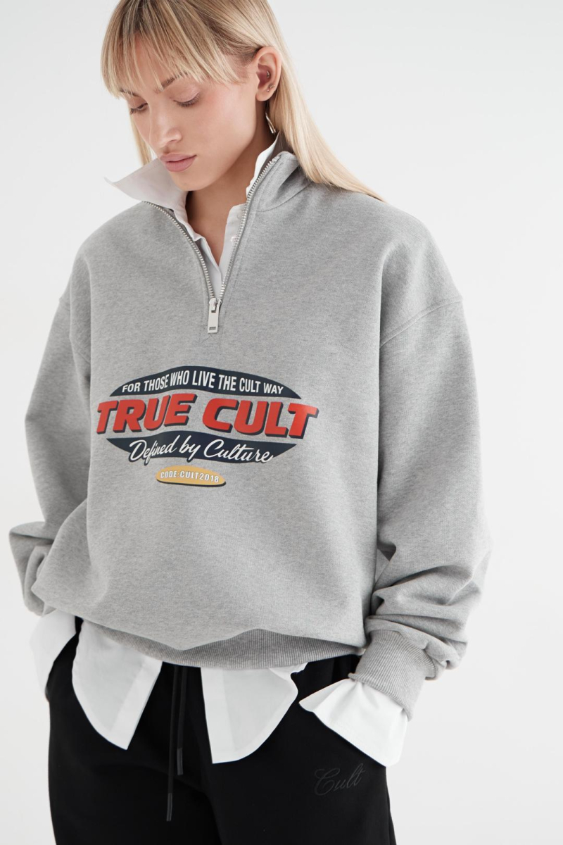 Анорак с принтом CULTBASE, цвет: серый,  купить онлайн