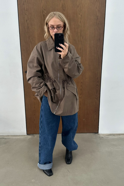 Парка на кулисе (коричневая) Label .B, цвет: коричневый, Jc.33.4.59BRN купить онлайн