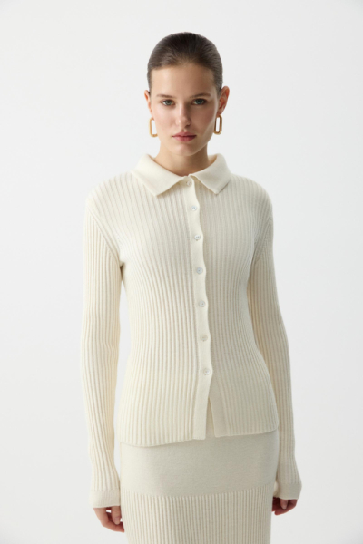 Джемпер-поло с пуговицами