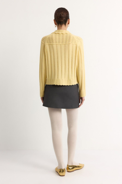 Кардиган с отложным воротником TOPTOP, цвет: Желтый, TT.051.18934.200 купить онлайн