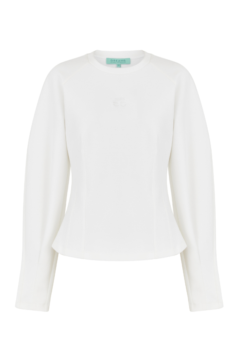 Лонгслив с вышивкой DREAMS BY ALENA AKHMADULLINA, цвет: белый, 126103160404421/402000 купить онлайн