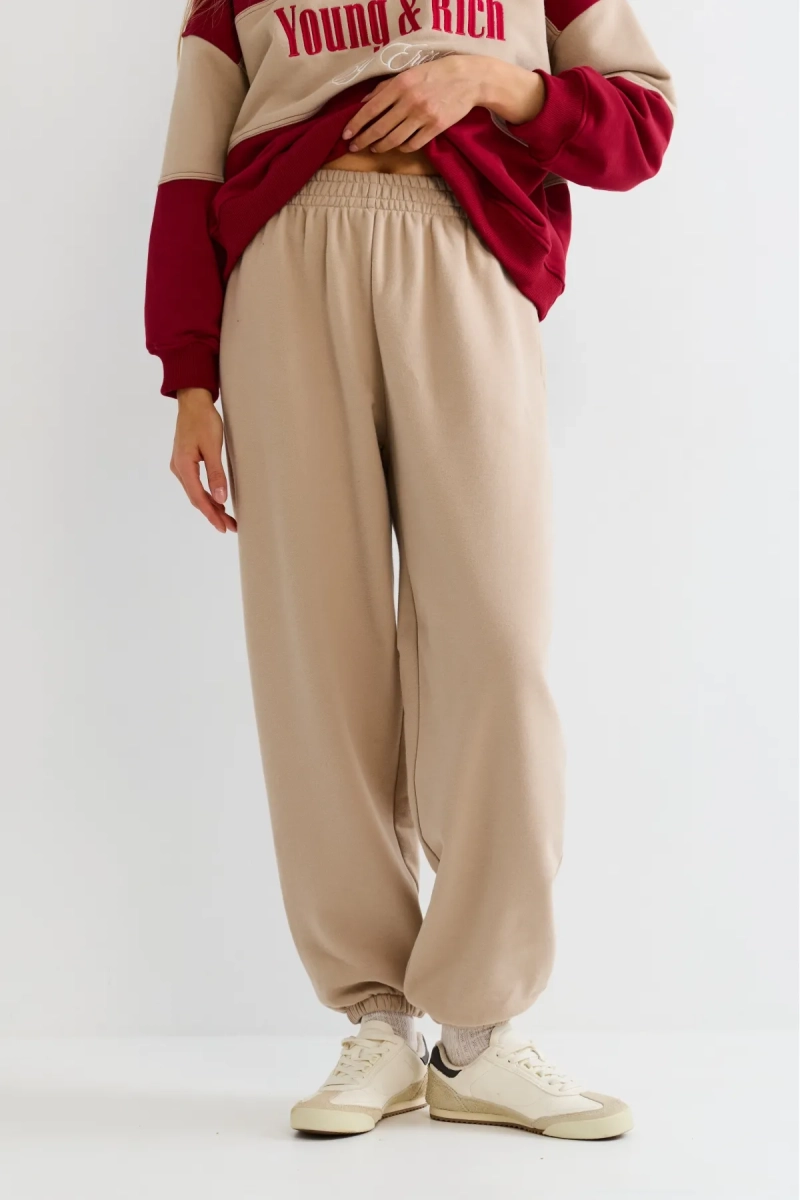 Джоггеры оверсайз Erist store, цвет: бежевый, НФ-00003098 купить онлайн