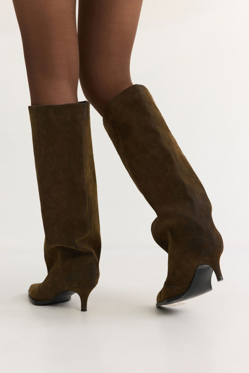 Сапоги из денима Lera Nena, цвет: коричневый LNU.402.18694.700 купить онлайн