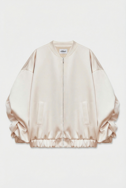 Бомбер из сатина