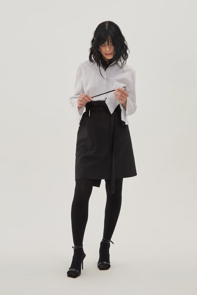 Юбка фартук UNKE, цвет: Черный, 2601SK001T_BL купить онлайн