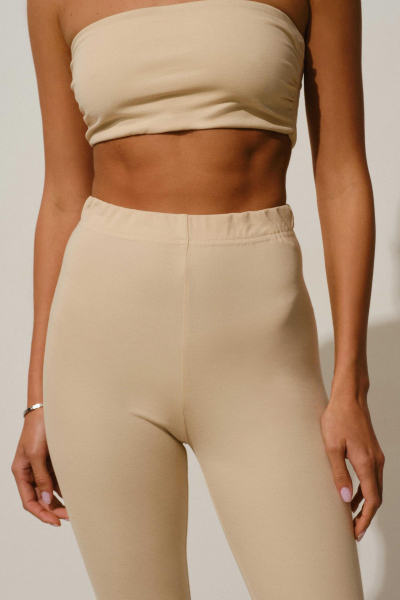 Легинсы трикотажные Charmstore, цвет: бежевый, CCK-LES23-0001 купить онлайн