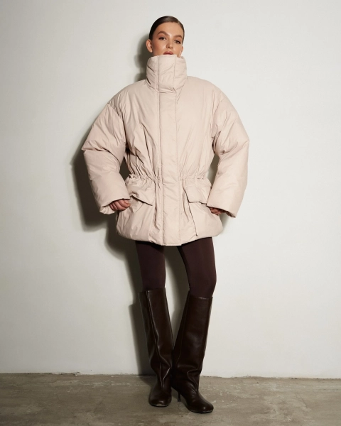 Куртка Парка YONSRU, цвет: бежевый,  купить онлайн