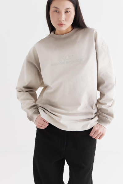 Лонгслив «Камень» CULTBASE, цвет: серый,  купить онлайн