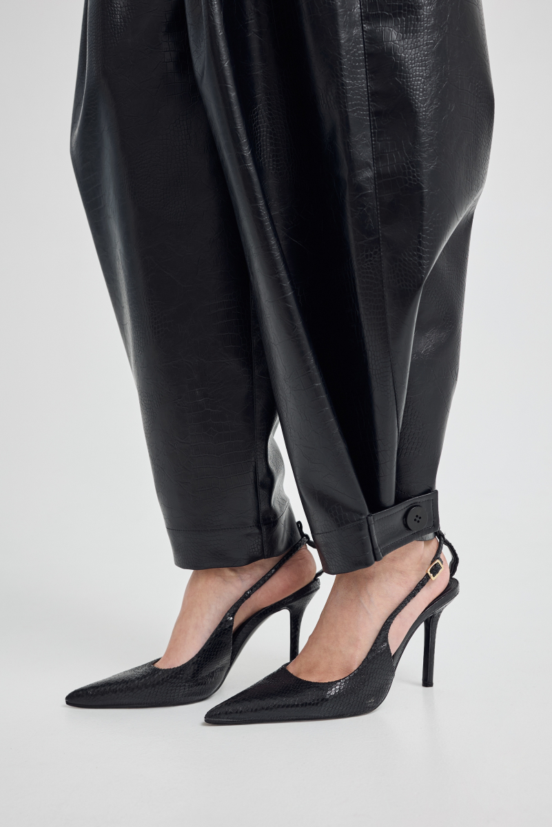 Брюки из экокожи Shtripling, цвет: Черный, SHPNT010BLK купить онлайн