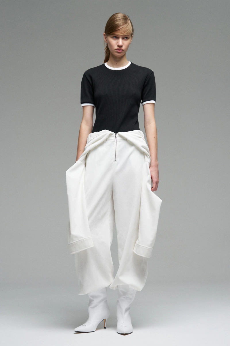 Футболка женская c кантами WALK OF SHAME, цвет: Черный, TSH033/SS25 купить онлайн