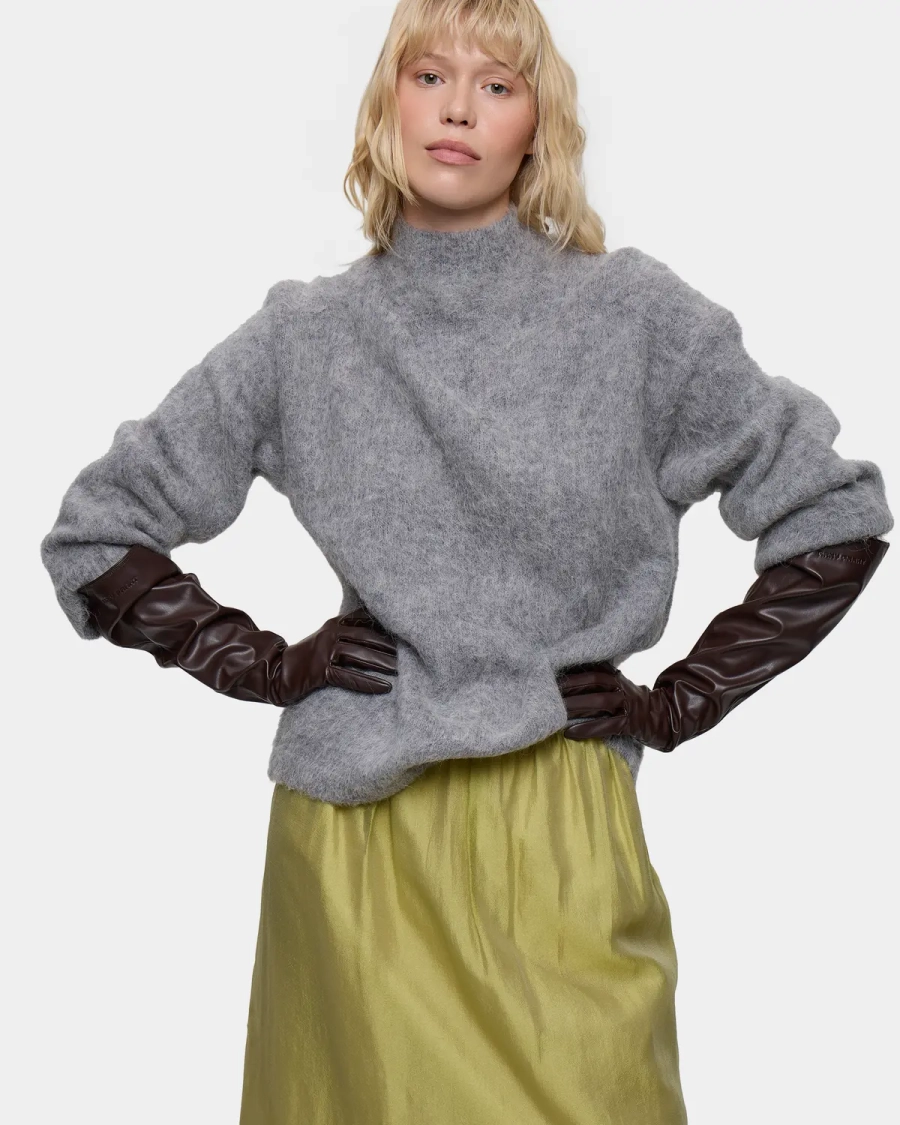 Длинные перчатки Arny Praht, цвет: коричневый  купить онлайн