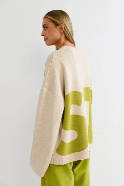 Джемпер c логотипом Erist store, цвет: зеленый, НФ-00003253 купить онлайн