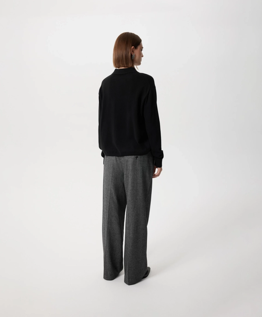 Рубашка вязаная GLVR, цвет: Черный, 225G31GAC3803 купить онлайн