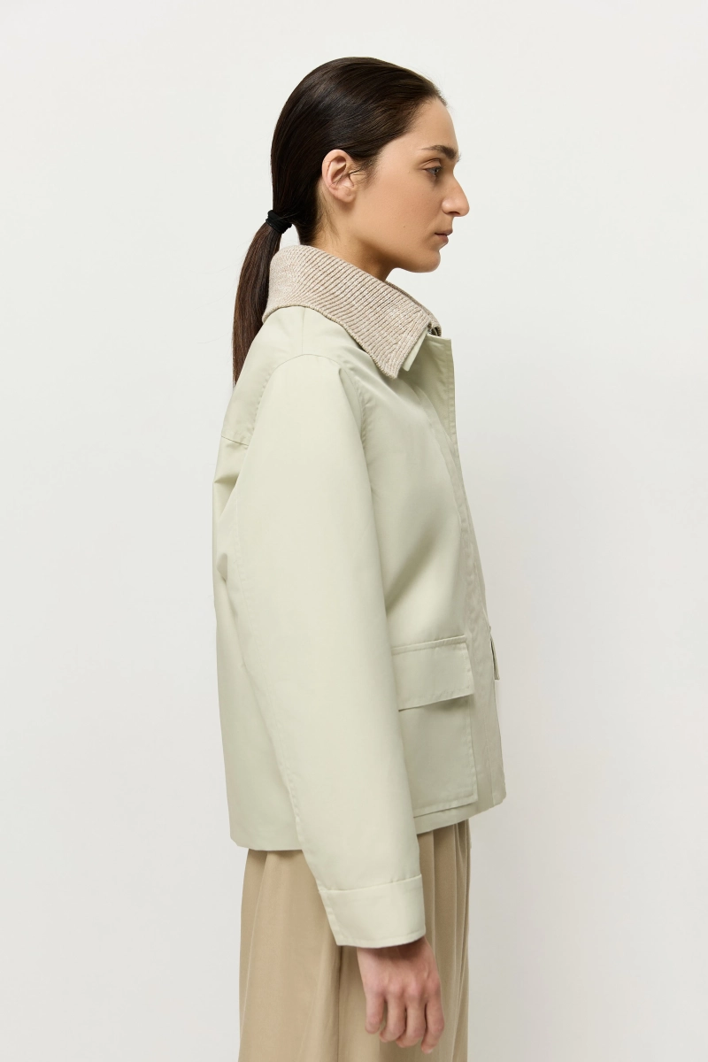 Куртка со съемным воротником AROUND, цвет: хаки, 210_76C02 купить онлайн