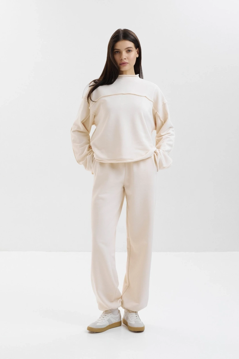 Свитшот с вывернутыми швами marte, цвет: оранжевый,  купить онлайн