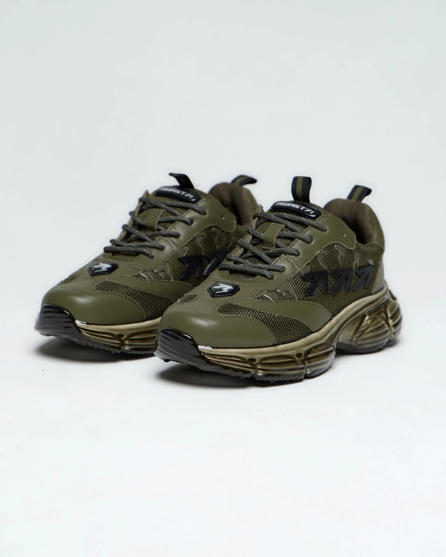 Кроссовки с резиновыми каплями ASIA ST 71, цвет: зеленый Ast71.sneakers-rubberdrop-khaki | новая мужская коллекция купить онлайн